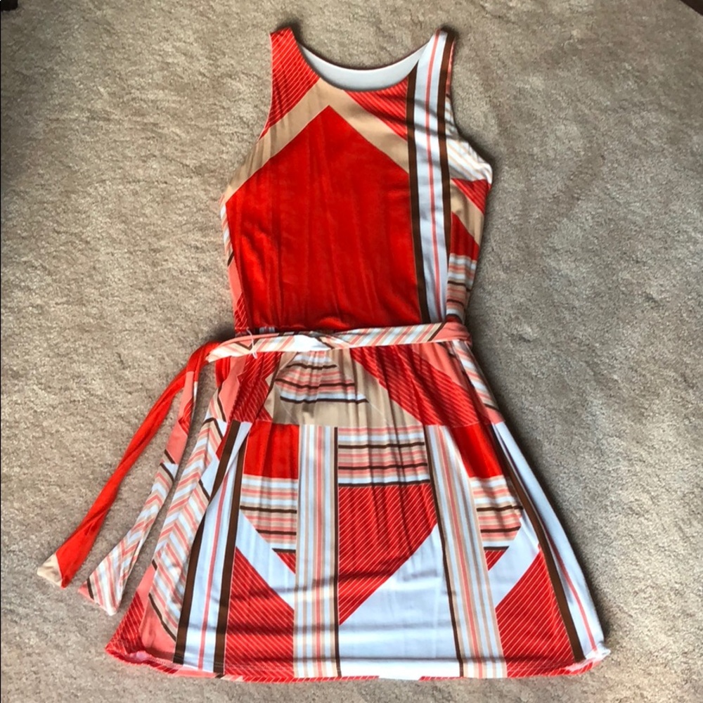 énvi patterned red dress